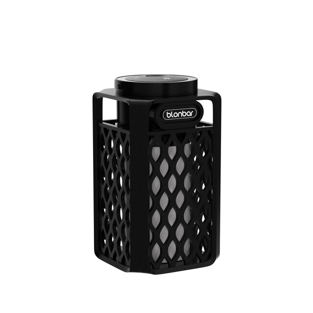 Enceinte Bluetooth lanterne à flamme LED — ambiance flamme réaliste, IP65, 24h, crochet et piquet