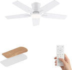 Ventilateur de plafond 122 cm LED 3 couleurs — moteur DC silencieux — vue 1