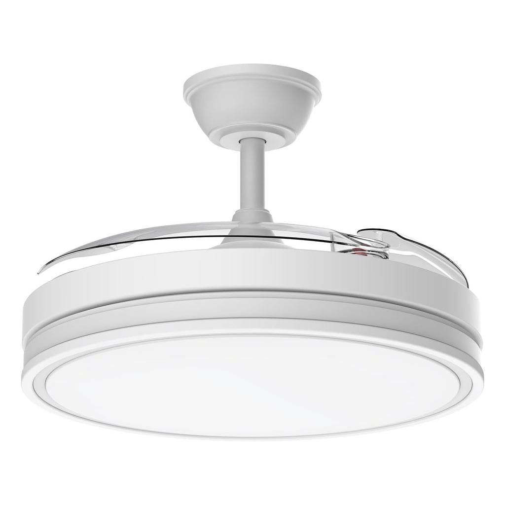Ventilateur de plafond rétractable 106 cm LED — silencieux 6 vitesses — vue 1