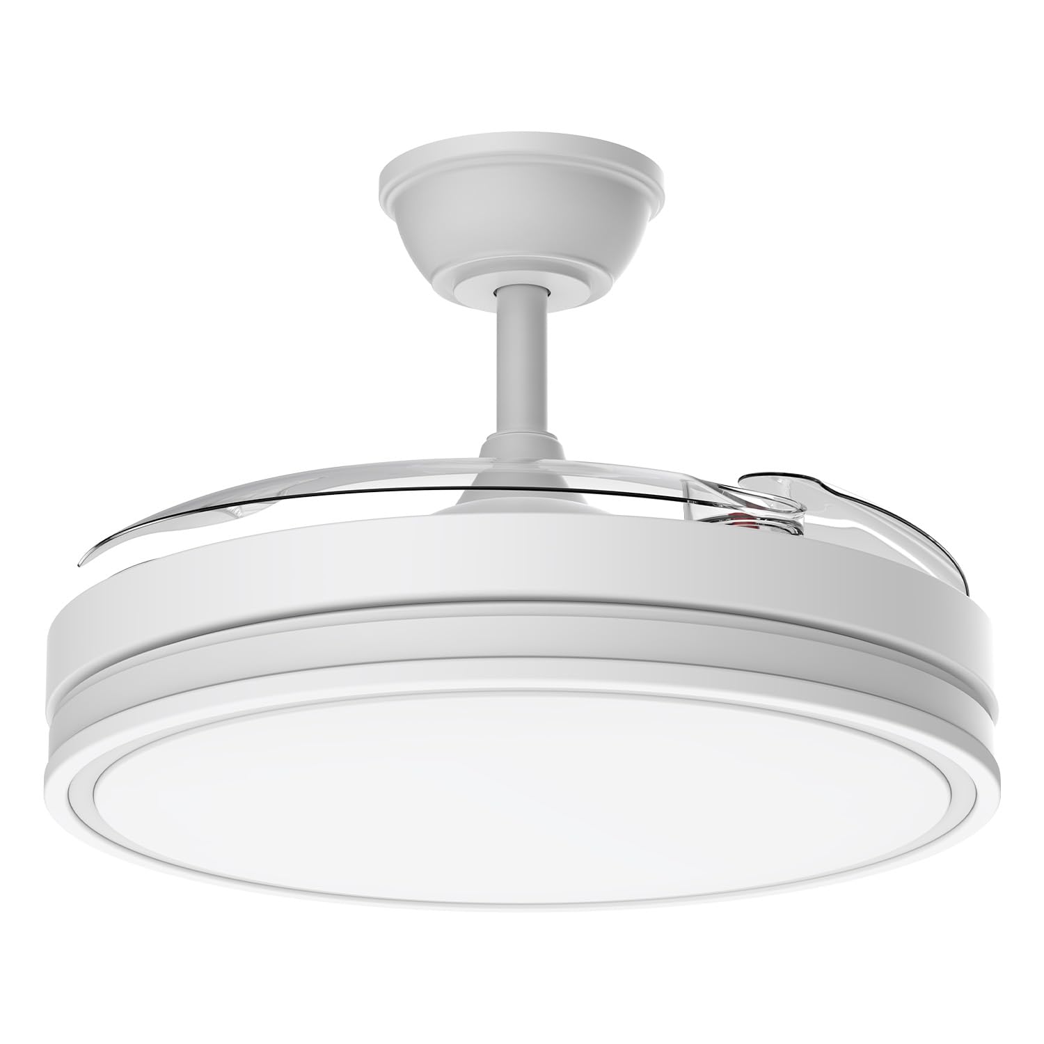 Ventilateur de plafond rétractable 106 cm LED — silencieux 6 vitesses — vue 1
