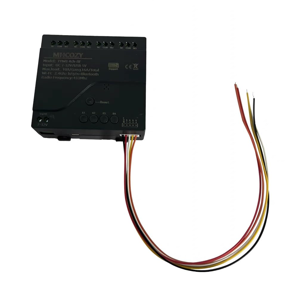 Module relais intelligent WiFi 4 canaux 5V 12V 32V contact sec app