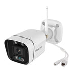Caméra extérieure WiFi 5 MP QHD — projecteurs et sirène, détection personnes/véhicules, vision nocturne 20 m, IP66
