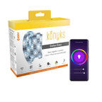 Ruban LED connecté WiFi — blanc chaud à blanc froid, pilotage smartphone et commande vocale, installation rapide