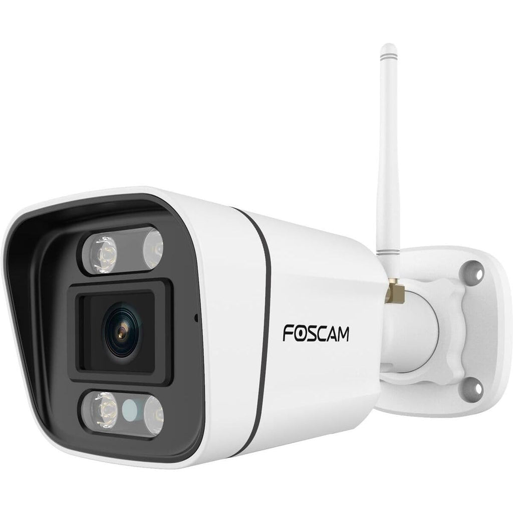 Caméra extérieure WiFi 5 MP QHD — projecteurs et sirène, détection personnes/véhicules, vision nocturne 20 m, IP66