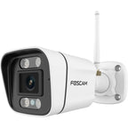Caméra extérieure WiFi 5 MP QHD — projecteurs et sirène, détection personnes/véhicules, vision nocturne 20 m, IP66