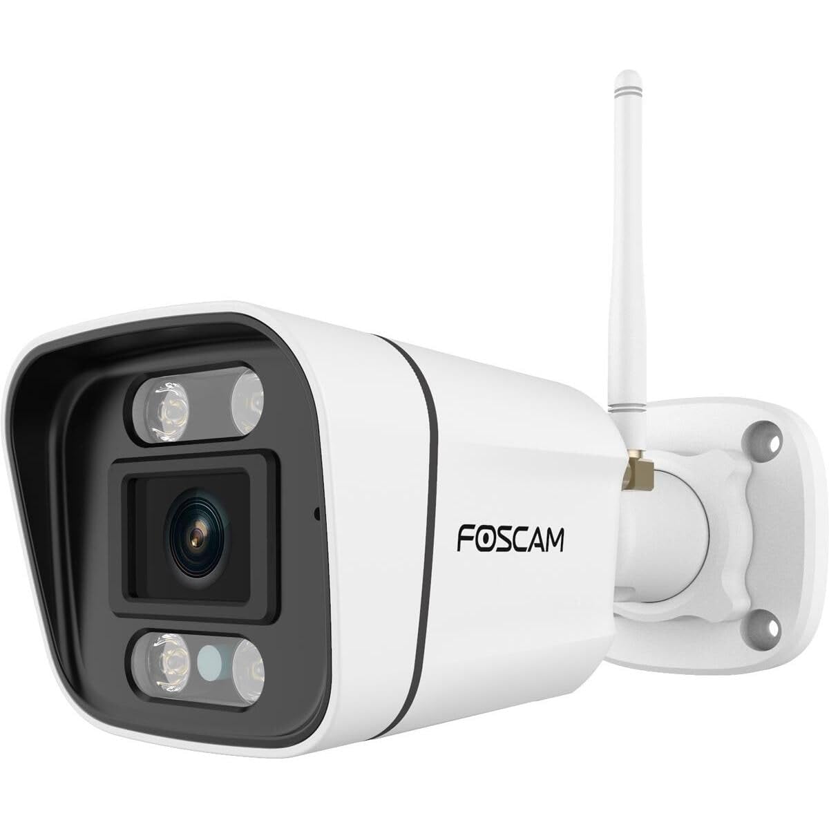 Caméra extérieure WiFi 5 MP QHD — projecteurs et sirène, détection personnes/véhicules, vision nocturne 20 m, IP66