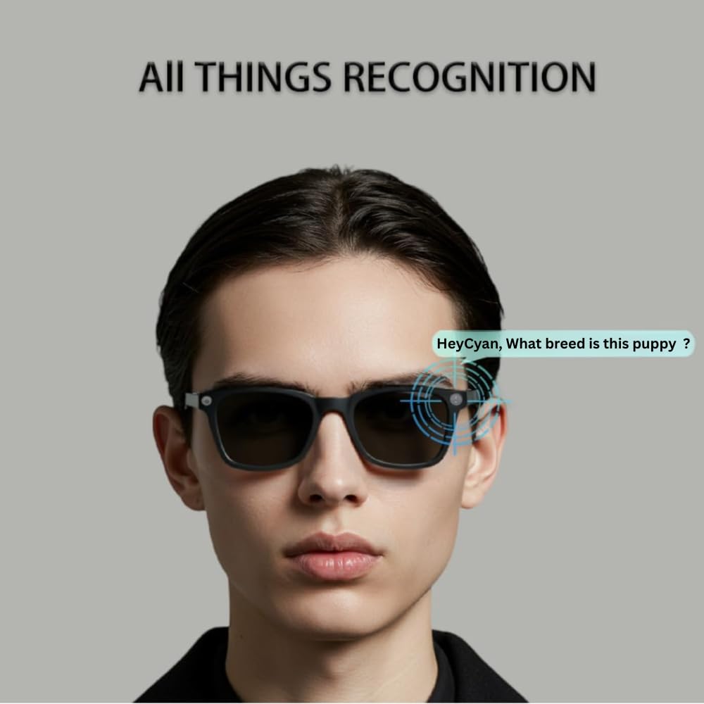 Lunettes connectées caméra intégrée ChatGPT verres noirs intelligentes
