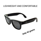 Lunettes connectées caméra intégrée ChatGPT verres noirs intelligentes