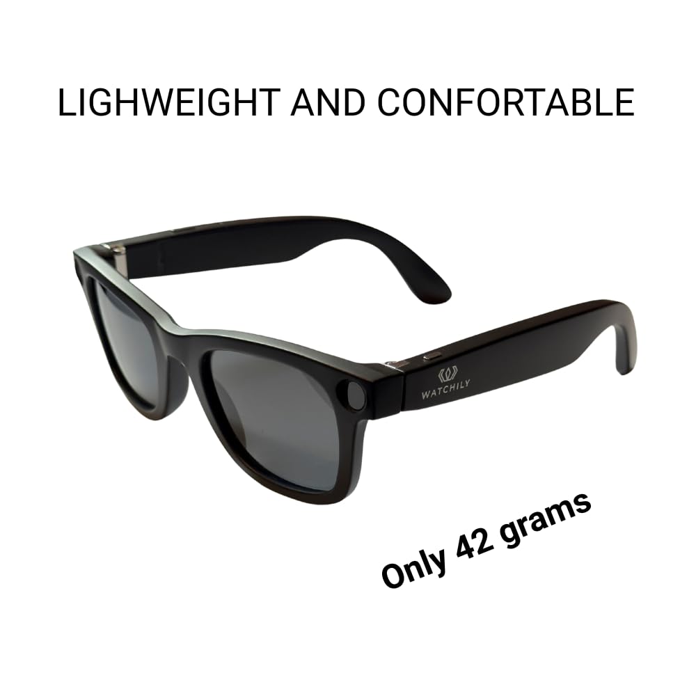 Lunettes connectées caméra intégrée ChatGPT verres noirs intelligentes