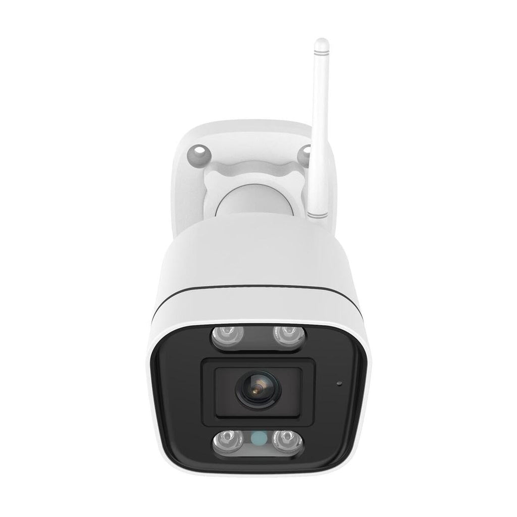 Caméra extérieure WiFi 5 MP QHD — projecteurs et sirène, détection personnes/véhicules, vision nocturne 20 m, IP66