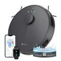 Robot aspirateur laveur 2 en 1 5500Pa navigation LiDAR 200min cartographie