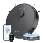 Robot aspirateur laveur 2 en 1 5500Pa navigation LiDAR 200min cartographie