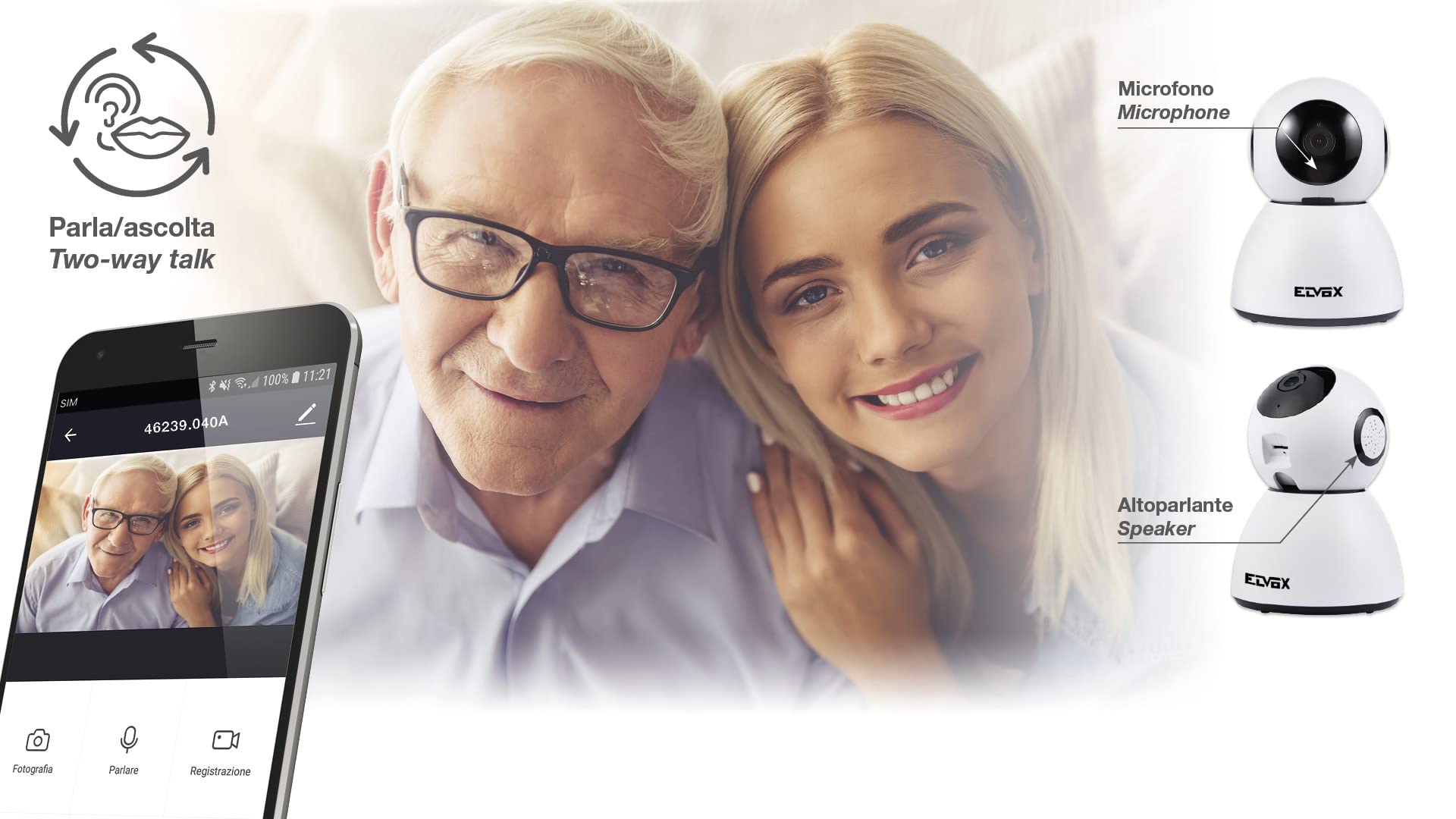 Caméra extérieure IP WiFi 3 MP — audio bidirectionnel, notifications app, carte SD jusqu'à 128 Go