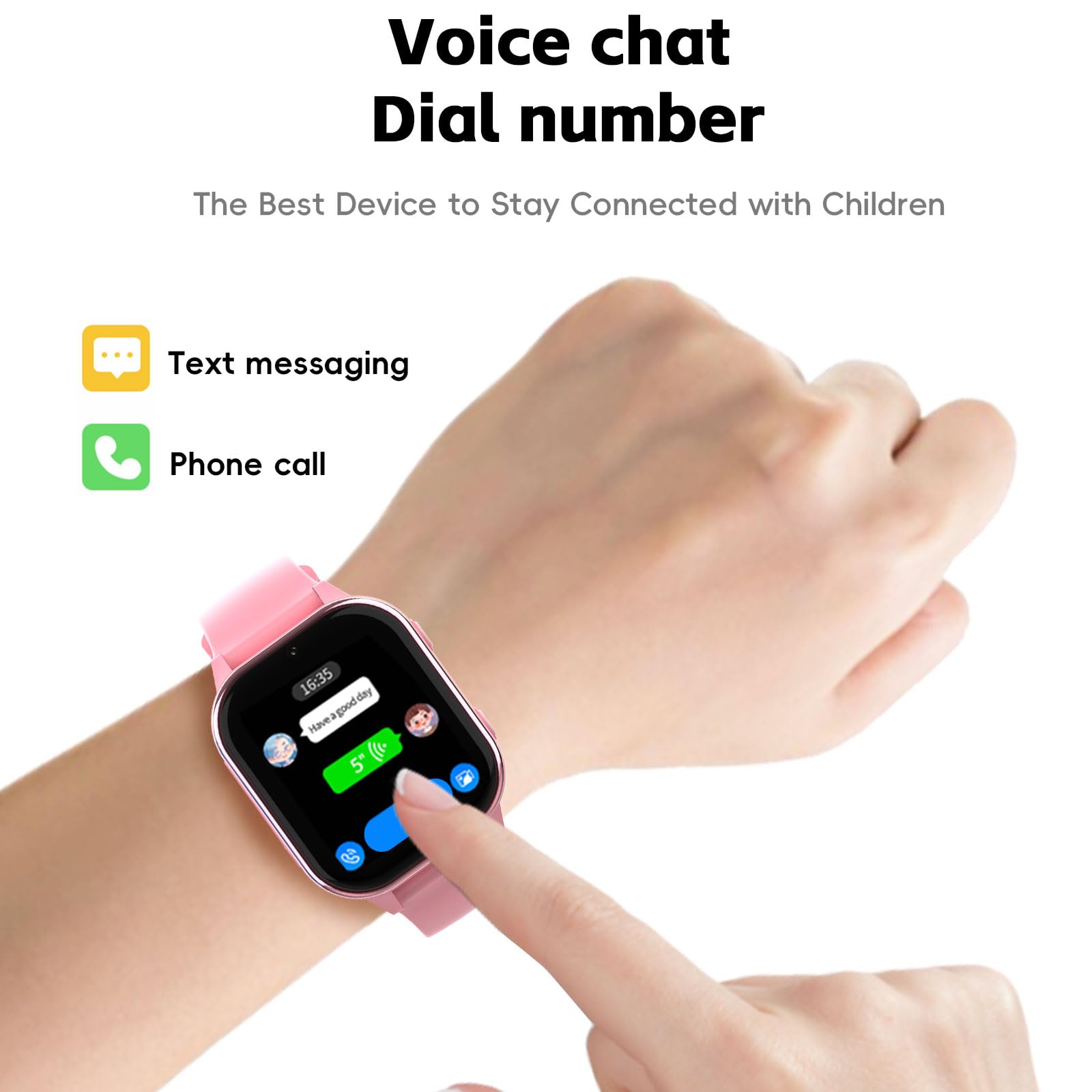 Montre connectée enfant GPS 4G WiFi Bluetooth appel vidéo batterie 900mAh