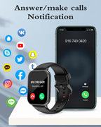 Montre connectée homme femme AMOLED 1,83" — appels Bluetooth, 113 modes sport, IP68