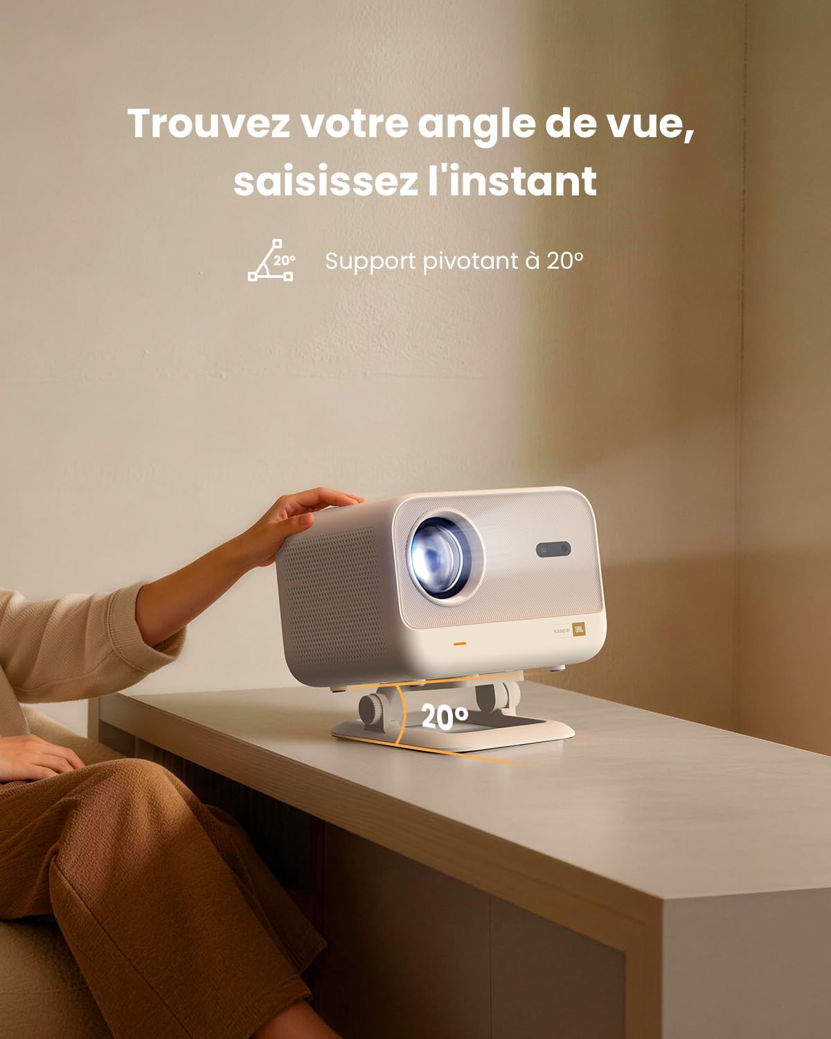 Vidéoprojecteur 4K SGS certifié Netflix JBL Dolby autofocus Yaber L2