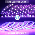 Ruban LED RGB COB 5 m — 24V, 576 LED/m, lumière uniforme sans points, adhésif, découpable