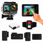 Caméra sport 5K 30fps 4K 60fps 28 accessoires 50MP double batterie