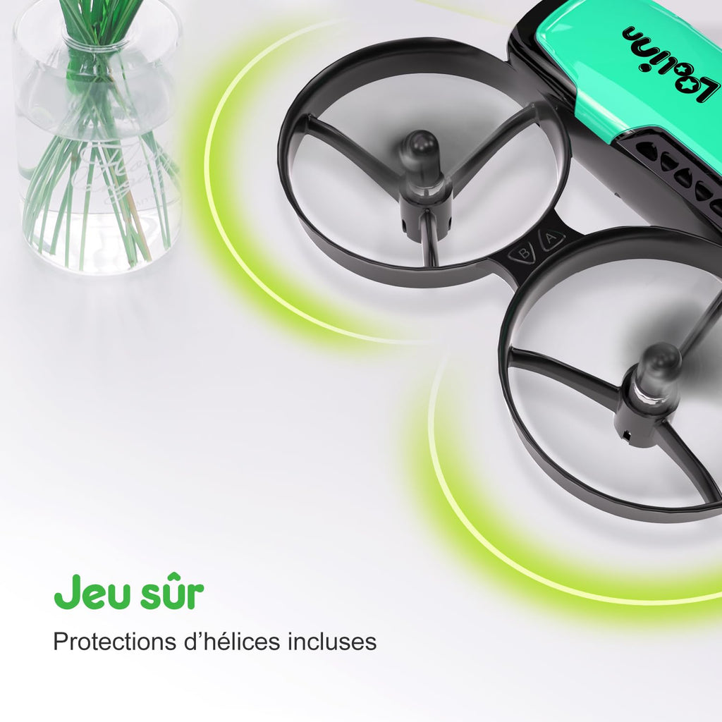 Drone caméra enfant cadeau 8 ans mini télécommandé vol sécurisé débutant