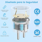 Lot 4 prises WiFi intelligentes 16A mesure courant, compatible Alexa