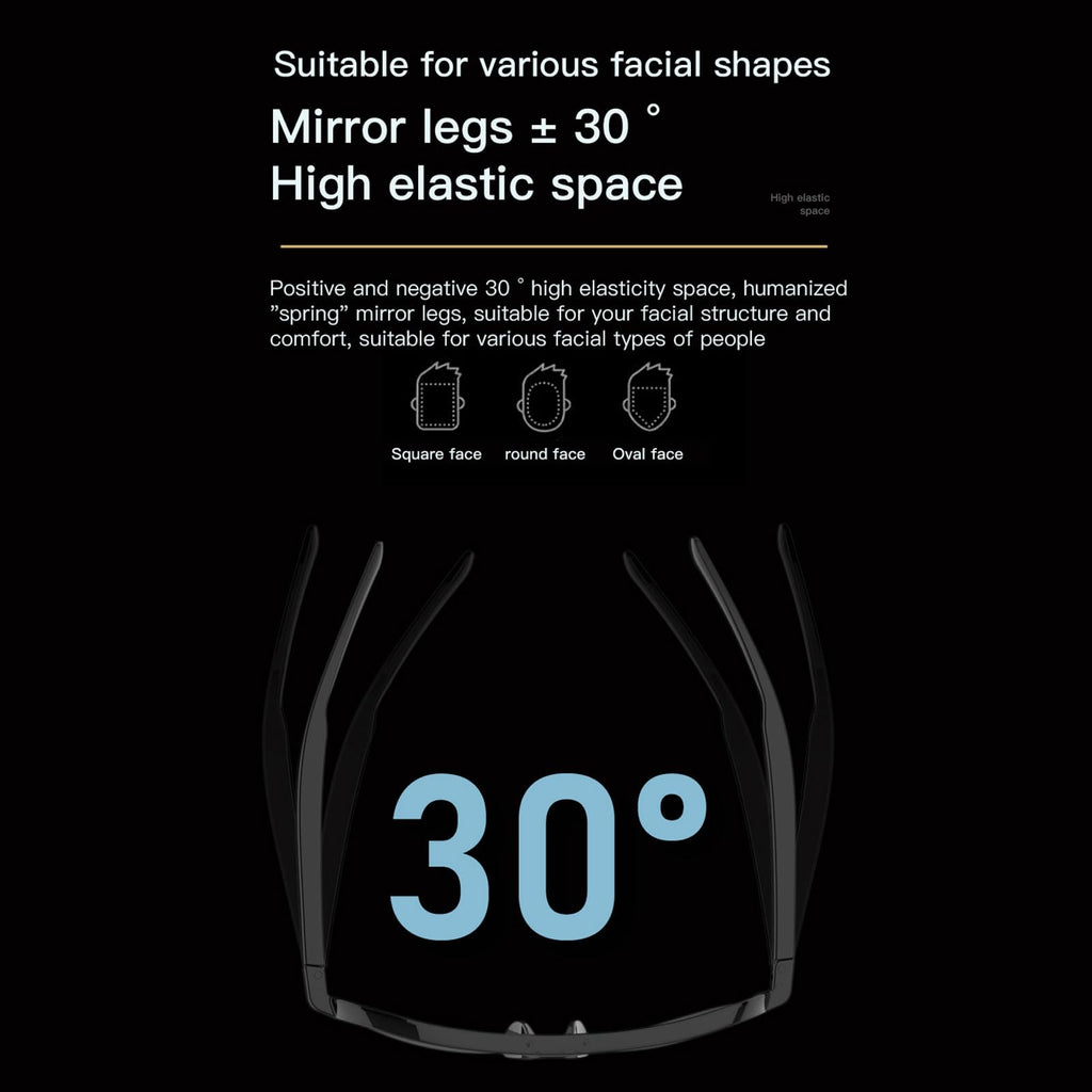 Lunettes connectées Bluetooth IA traducteur vocal hommes femmes sport