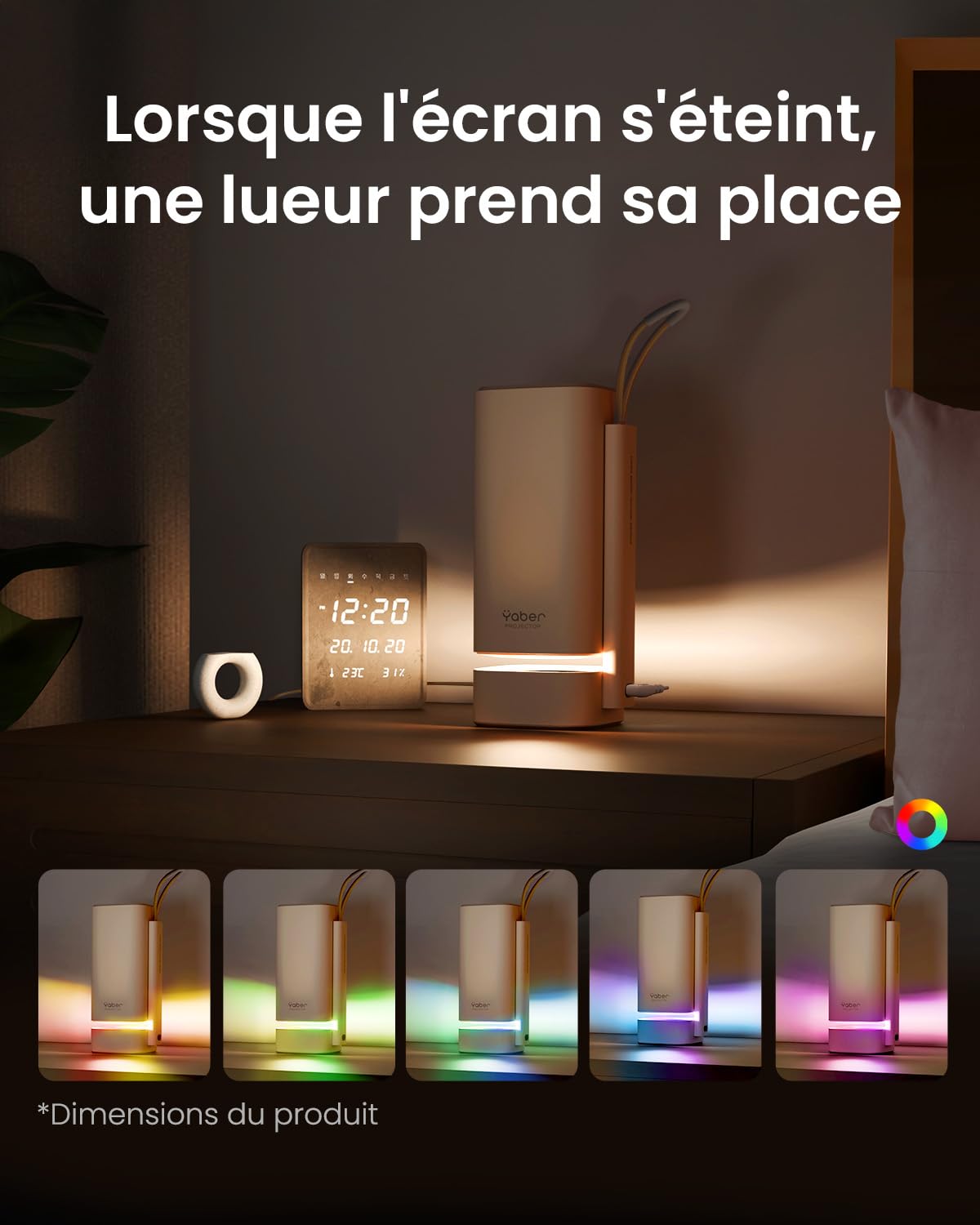 Vidéoprojecteur portable 1080P FHD HDR WiFi home cinéma YABER T1 Pro2
