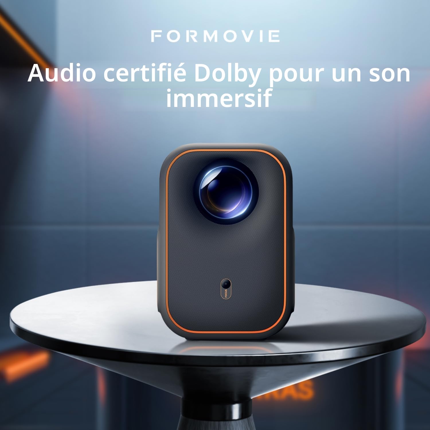 Vidéoprojecteur Full HD 1080P (4K pris en charge) — Google TV & Netflix, WiFi, Bluetooth, Dolby Audio, moteur lumineux fermé