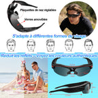 Lunettes connectées sport caméra 1080P HD grand angle 120° action