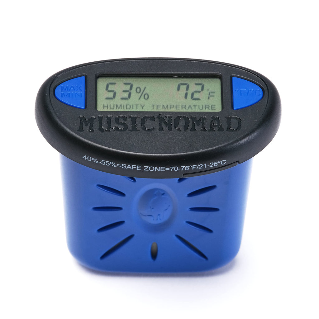 Moniteur numérique d'humidité et température — capteur toutes les 20 s, mémoire min/max, zone de sécurité