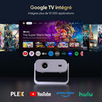 Vidéoprojecteur Google TV 2026 apps intégrées 4K home cinéma smart