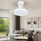 Ventilateur de plafond LED rétractable Ø55 cm — silencieux été/hiver — vue 5