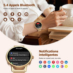 Montre connectée femme appel Bluetooth écran HD 1,26 pouces Bluetooth 5.4