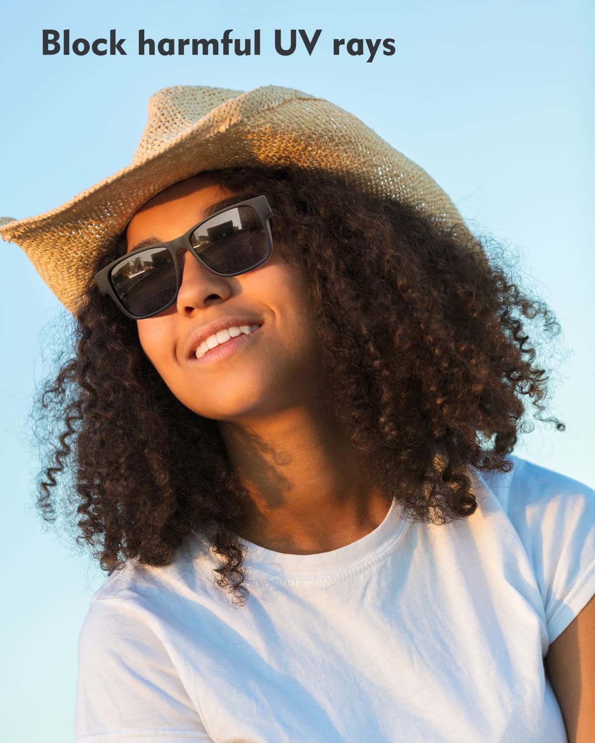 Lunettes audio Bluetooth — haut-parleurs ouverts, appels mains libres, UV400