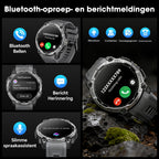 Montre connectée homme GPS militaire AMOLED 1,43 pouces HD appel Bluetooth