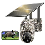Caméra 4G solaire avec carte SIM — sans WiFi, surveillance 360°, détection animaux, vidéo en direct mobile