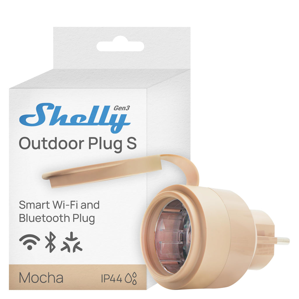 Prise connectée extérieure Matter WiFi étanche 12A 2500W Type F IP44