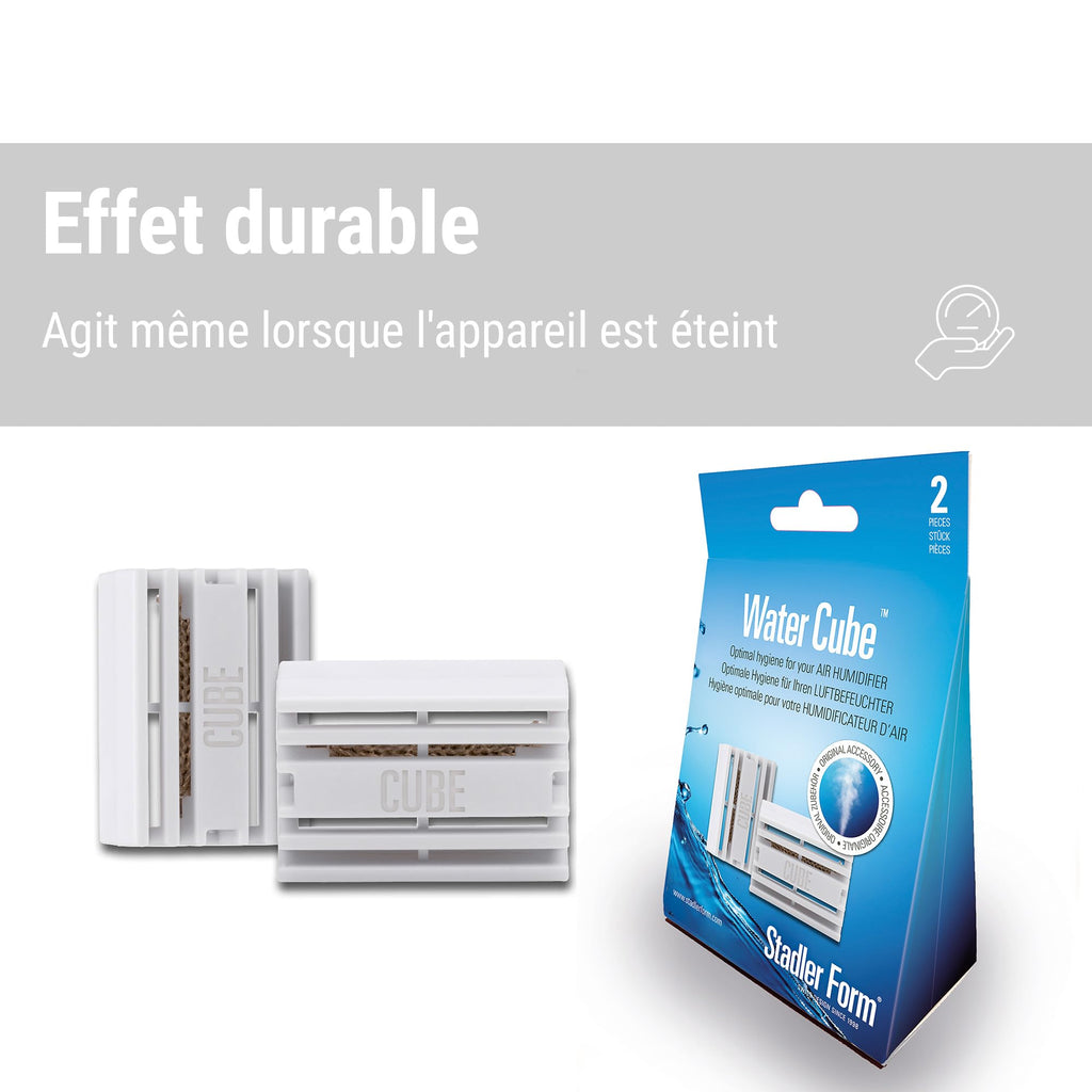 Cube purificateur d'eau pour humidificateur — hygiène de l'eau permanente, compatible tous humidificateurs