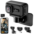 Caméra moto WiFi 2K grand angle 120° verrouillage urgence sport route