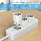 Lot 4 prises WiFi intelligentes 16A mesure courant, compatible Alexa