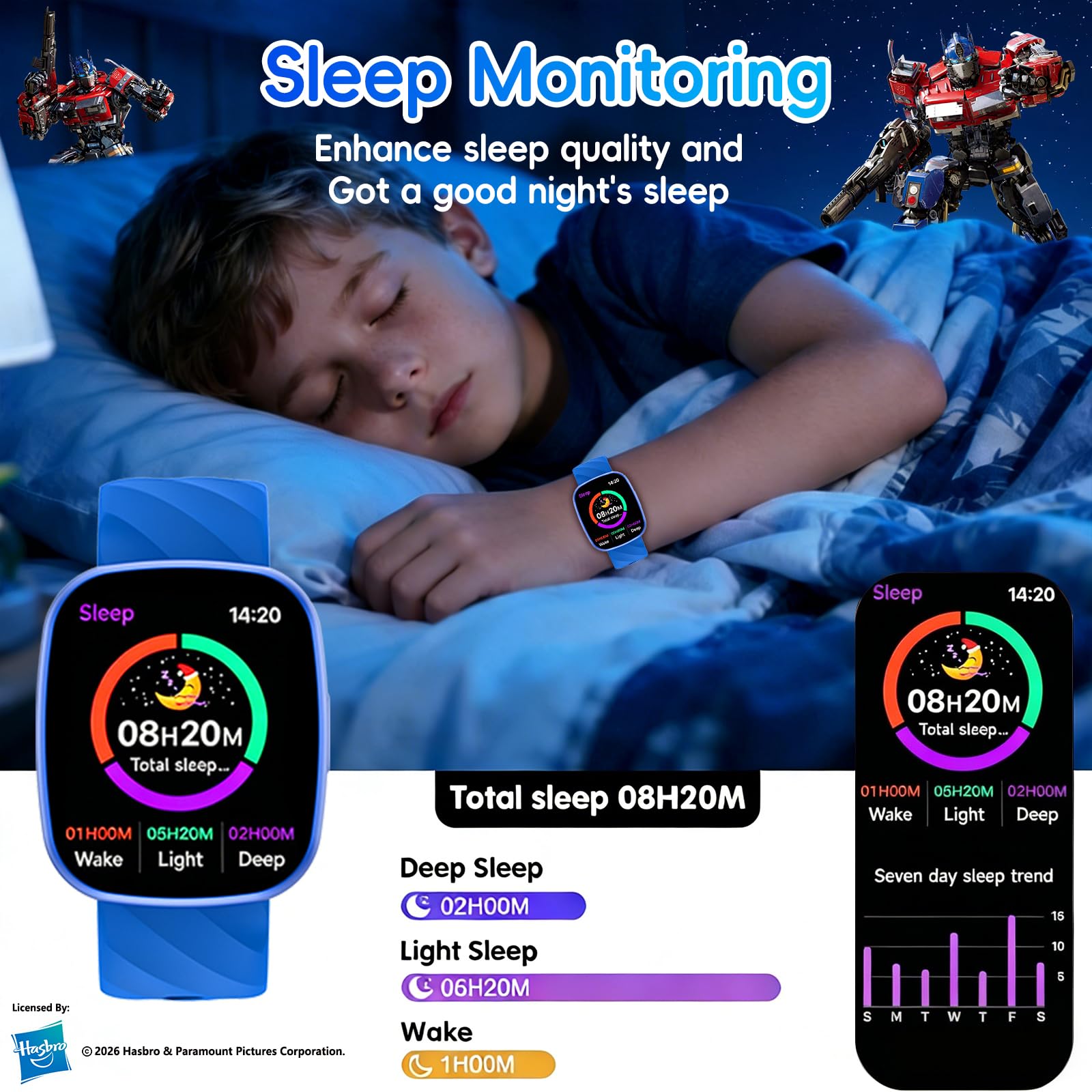 Montre connectée enfant sport appel Bluetooth GPS activité physique