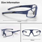 Lunettes cyclisme verres décoloration intelligente transparentes sport PC