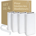 Set de 4 humidificateurs de radiateur en céramique — sans électricité, crochet de suspension universel