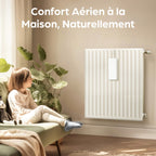 Set de 4 humidificateurs de radiateur en céramique — sans électricité, crochet de suspension universel