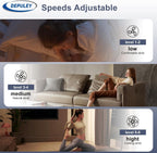 Ventilateur de plafond profil bas LED noir — appli et télécommande — vue 4