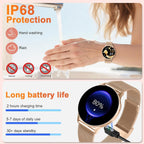 Montre connectée femme appel Bluetooth écran AMOLED suivi santé
