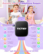 Montre connectée enfant AMOLED 1,83" — sans appli ni abonnement, podomètre