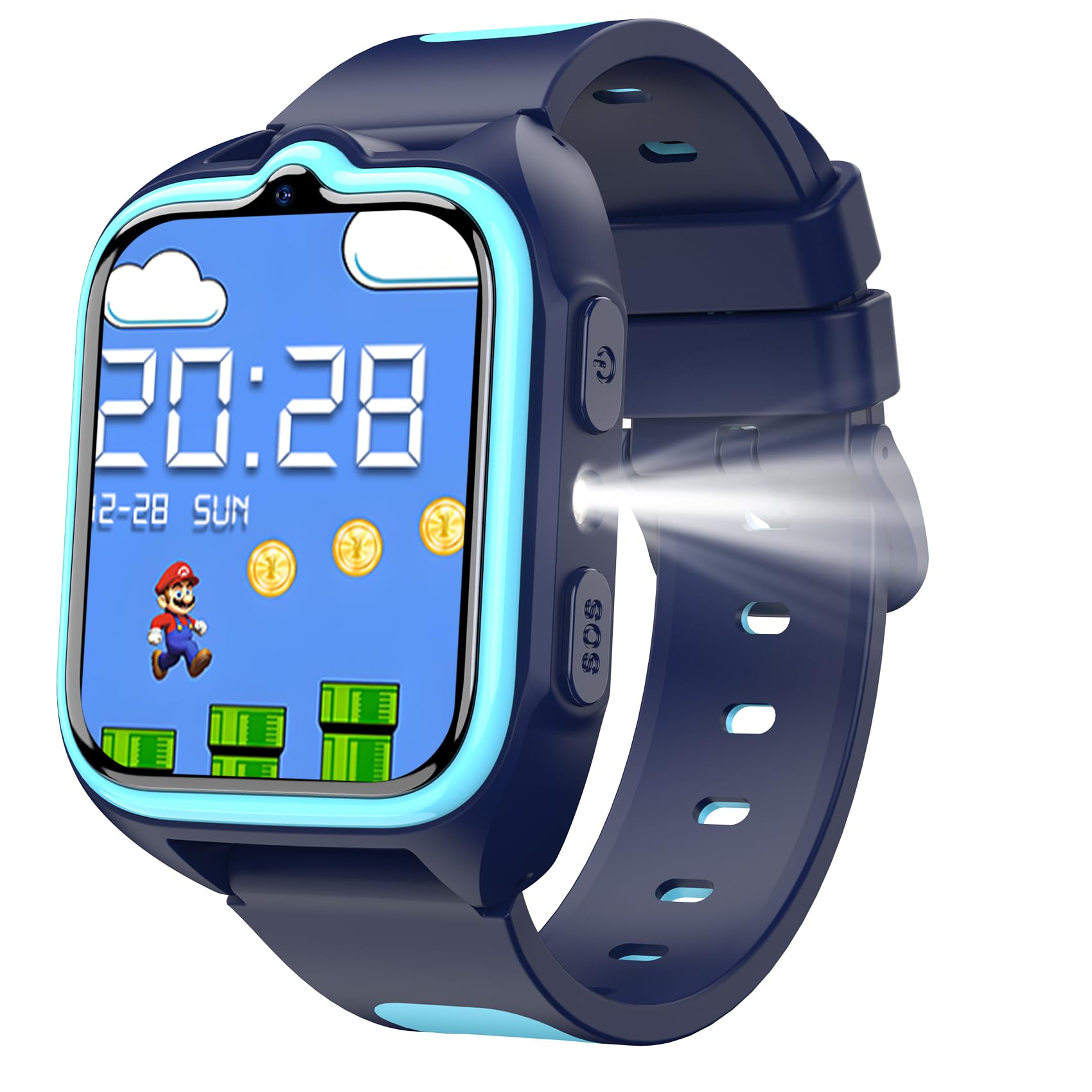 Montre connectée enfant 4G GPS WiFi LBS localisation zone sécurisée SOS
