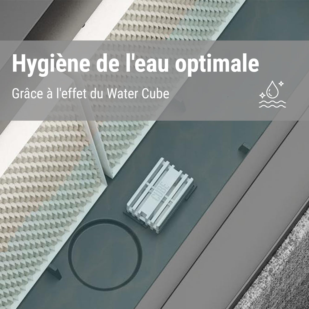Cube purificateur d'eau pour humidificateur — hygiène de l'eau permanente, compatible tous humidificateurs