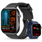 Montre connectée homme ECG HRV glycémie tension artérielle GPS sport