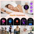 Montre connectée femme appel Bluetooth écran AMOLED suivi santé